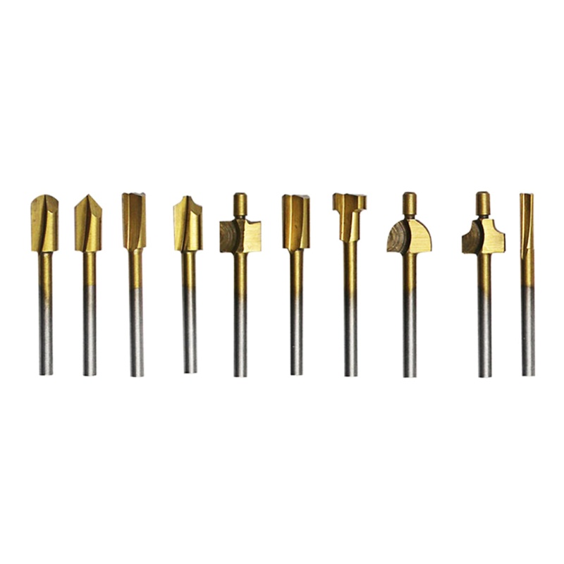 Bộ Mũi Mài Gỗ Tốc Độ Cao Bằng Thép Titan Cao Cấp