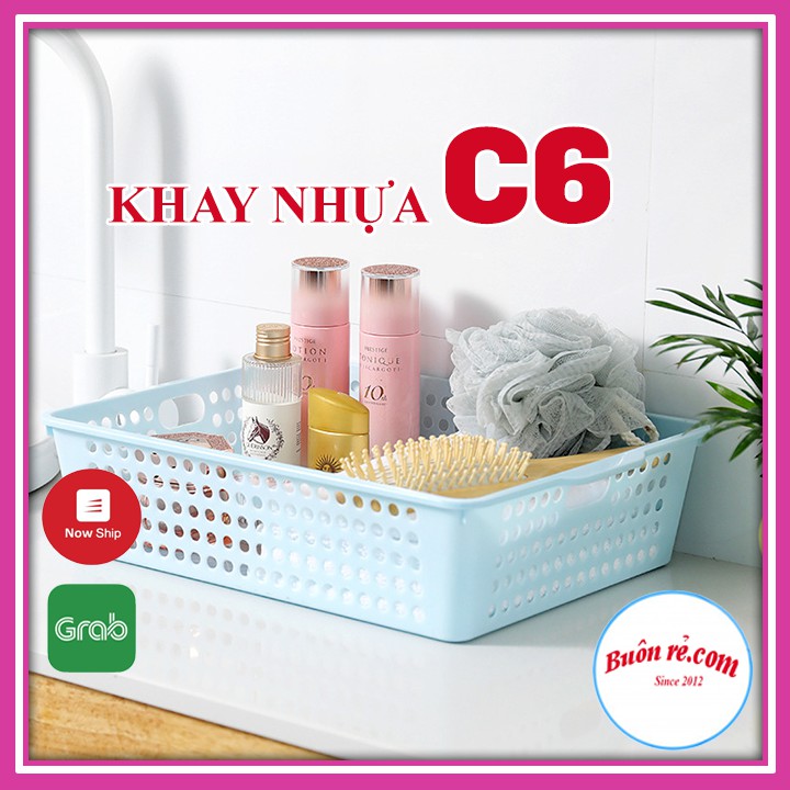 Sỉ 10 khay nhựa C6 đựng đồ đa năng gọn gàng ngăn nắp Song Long 2722 Buôn Rẻ 01162