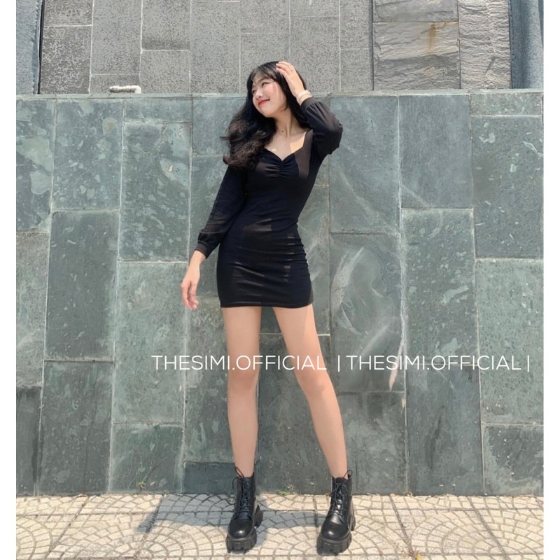 VÁY BODY TAY PHỒNG DÀI TAY