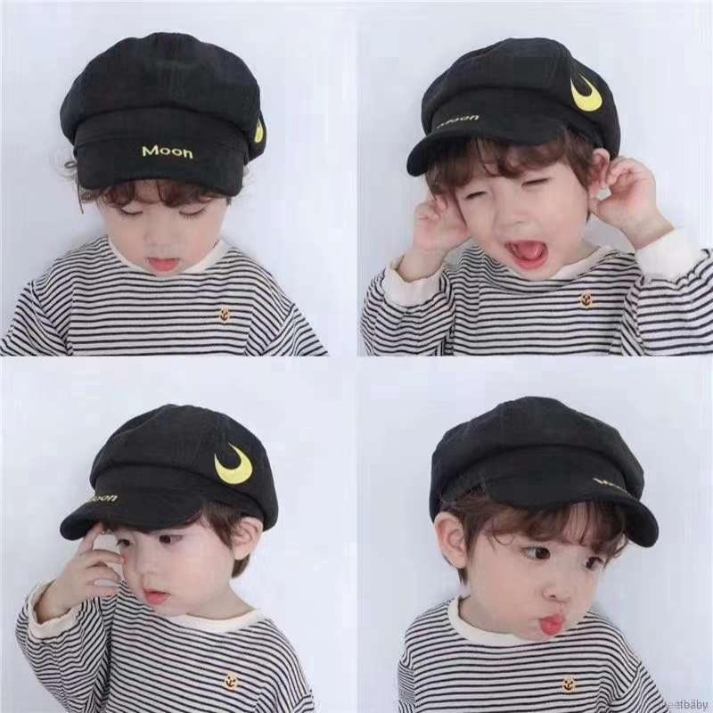 Nón lưỡi trai phối họa tiết ký tự chữ dễ thương dành cho các bé