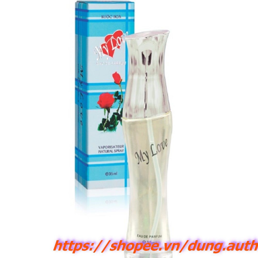 Nước Hoa Nữ 35ml My Love Hộp Màu Sọc Xanh Da Trời Chính Hãng.