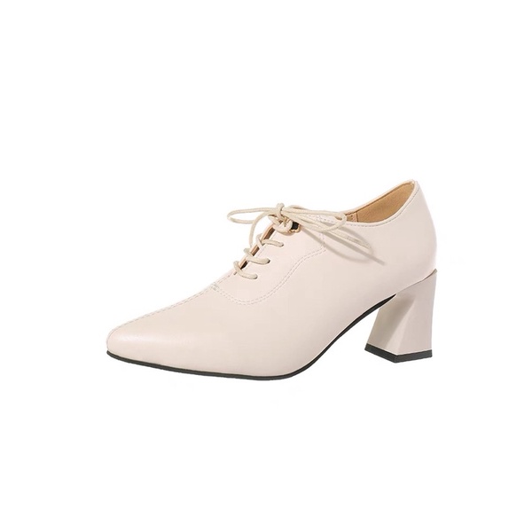 [ Order 34-40 ] Giầy oxford mũi nhọn buộc dây cao 6cm