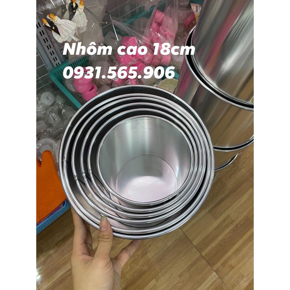 Khuôn Nhôm TRÒN CAO VUÔNG CAO 15 CM