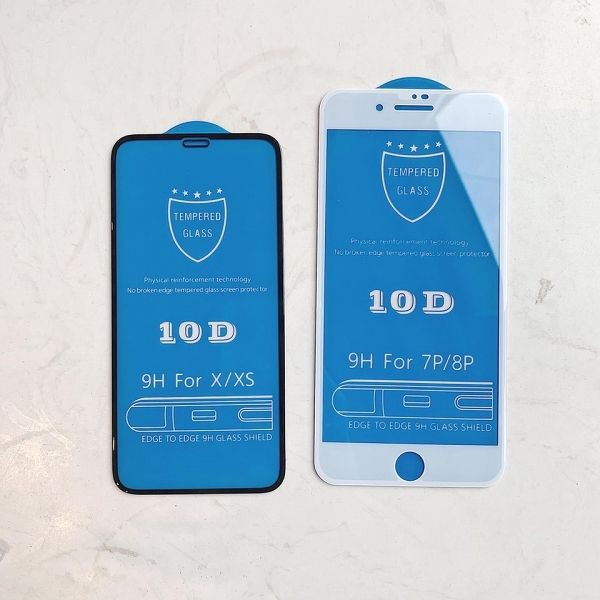 Kính cường lực 10D Full màn hình cho iphone 6G/ 6PLUS/ 7G/ 7PLUS/ X/ XR/ XSMAX/ IP11/ IP11PRO/ IP11PROMAX