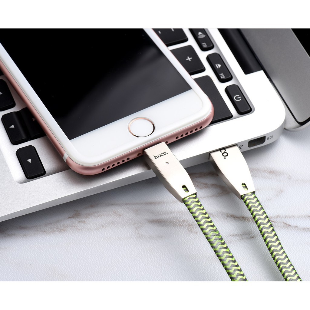 Cáp Sạc Iphone Hoco U11 - Sạc Nhanh Tự Ngắt Cho Iphone Ipad Chống Rối Chống Đứt Hàng Chính Hãng-BH 3 Tháng- Tuấn Case