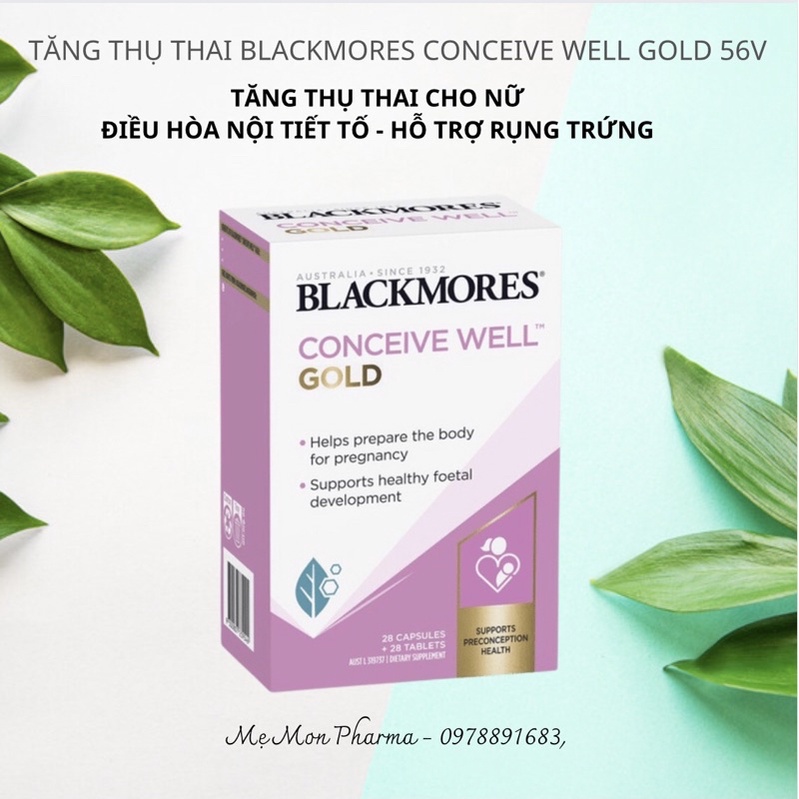 Viên Uống Tăng Khả Năng Thụ Thai, Bổ Trứng Cho Nữ Giới Conceive Well Gold Blackmores