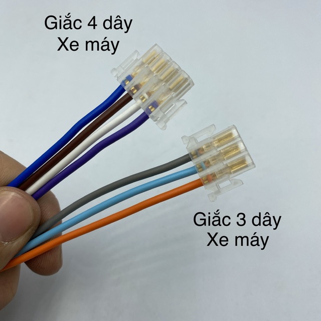 Giắc cắm nút công tắc xe máy (giắc 2 dây, 3 dây, 4 dây cho công tắc đề, pha cos passing)