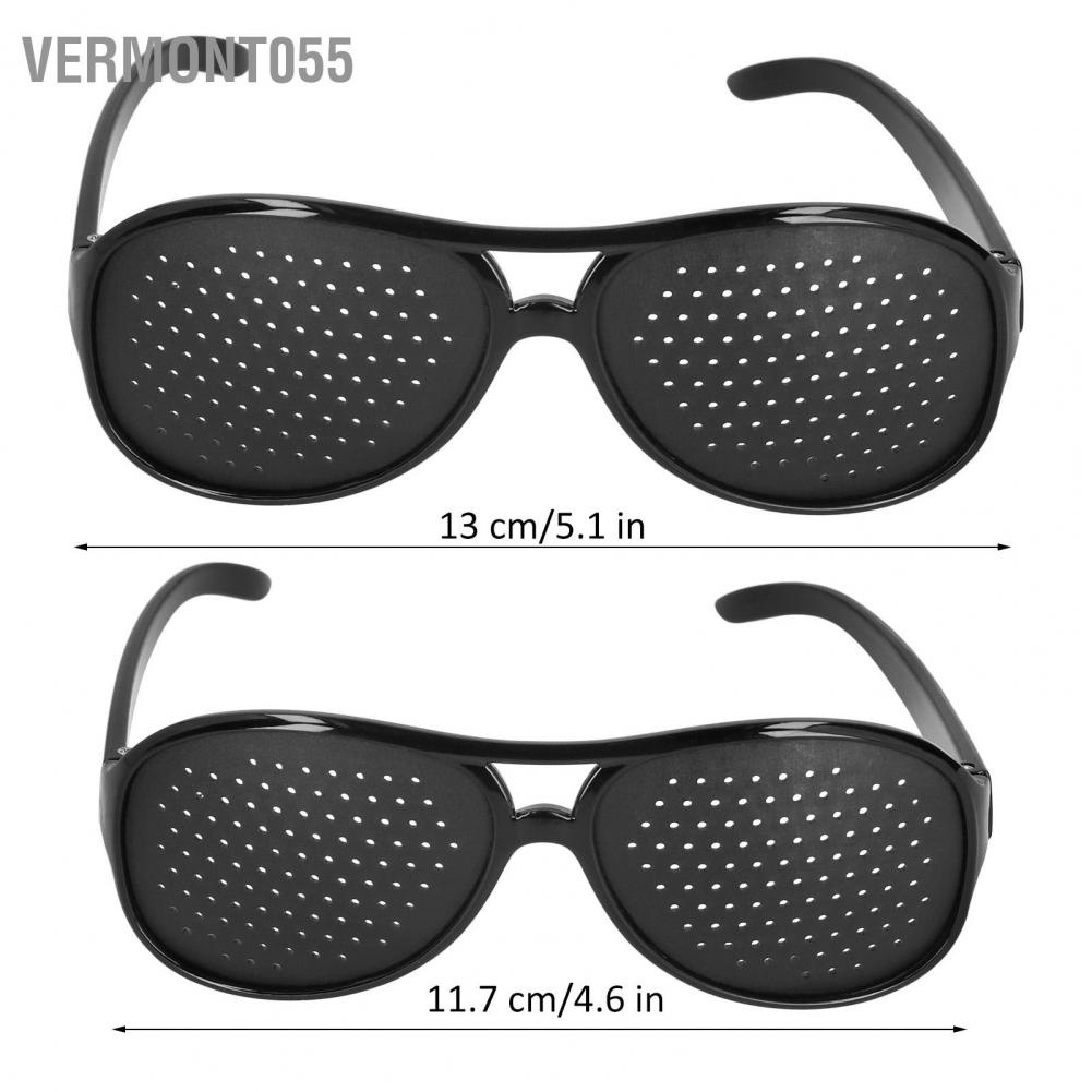 Vermont055 Unisex Vision Care Pinhole Glasses PC Anti Myopia Spectacles Improver