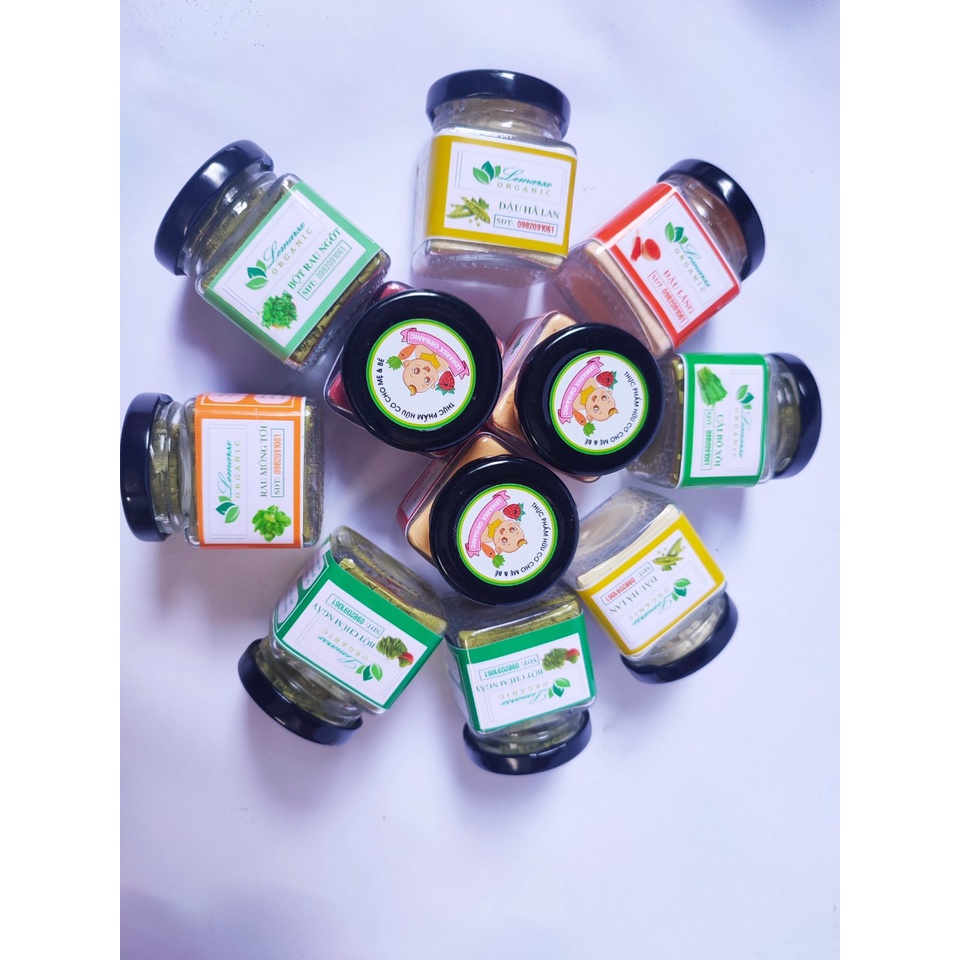 Các Loại Bột Rau Hữu Cơ Sấy Lạnh Cho Bé Ăn Dặm 90gram