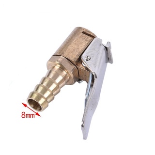 Đầu kẹp van bơm lốp, bánh xe 8mm bằng đồng (đuôi chuột), đầu nối vòi lốp chuyển đổi van lốp Xe Hơi, Xe Máy