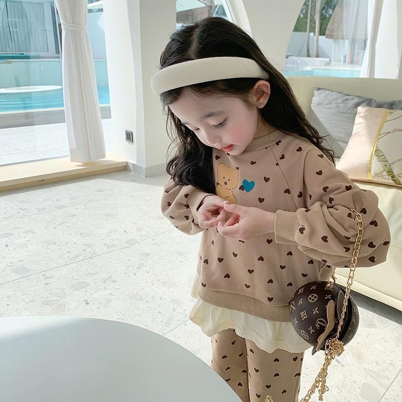 Bộ Đồ Thể Thao Hai Mảnh Phong Cách Nhật Bản Hàn Quốc Thời Trang Xuân Thu Hàng Mới 2022 Dành Cho Bé Gái