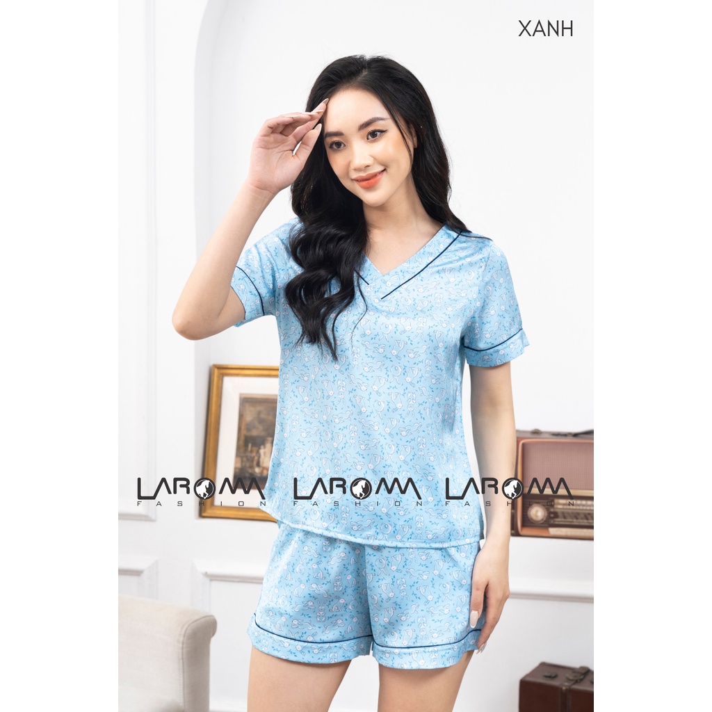 Bộ pijama họa tiết đùi nữ Laroma