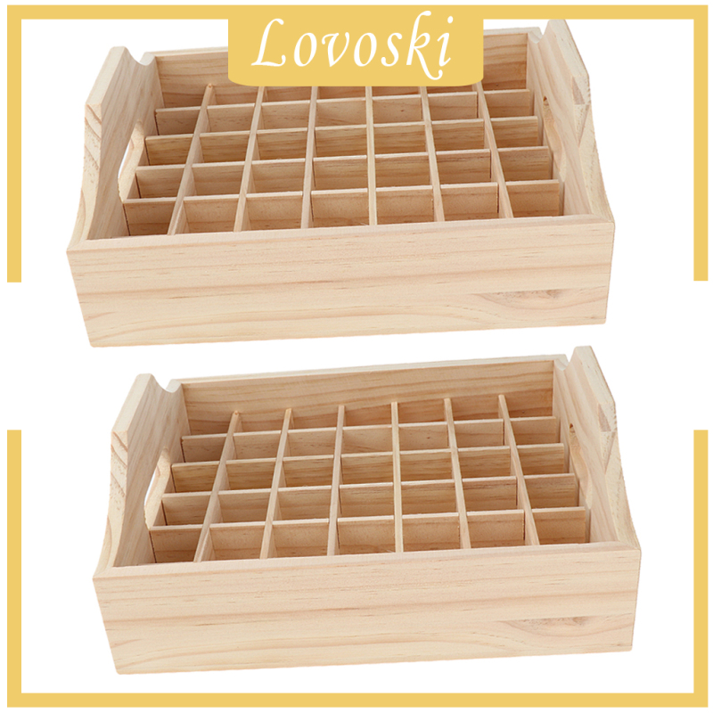 Set 2 Đế Gỗ Trưng Bày 42 Lọ Tinh Dầu 5 10 15 20ml