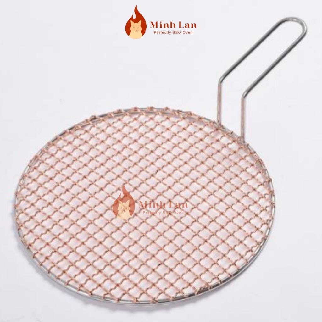 Vỉ nướng thịt dây ĐỒNG  nguyên chất, chống cháy siêu bền