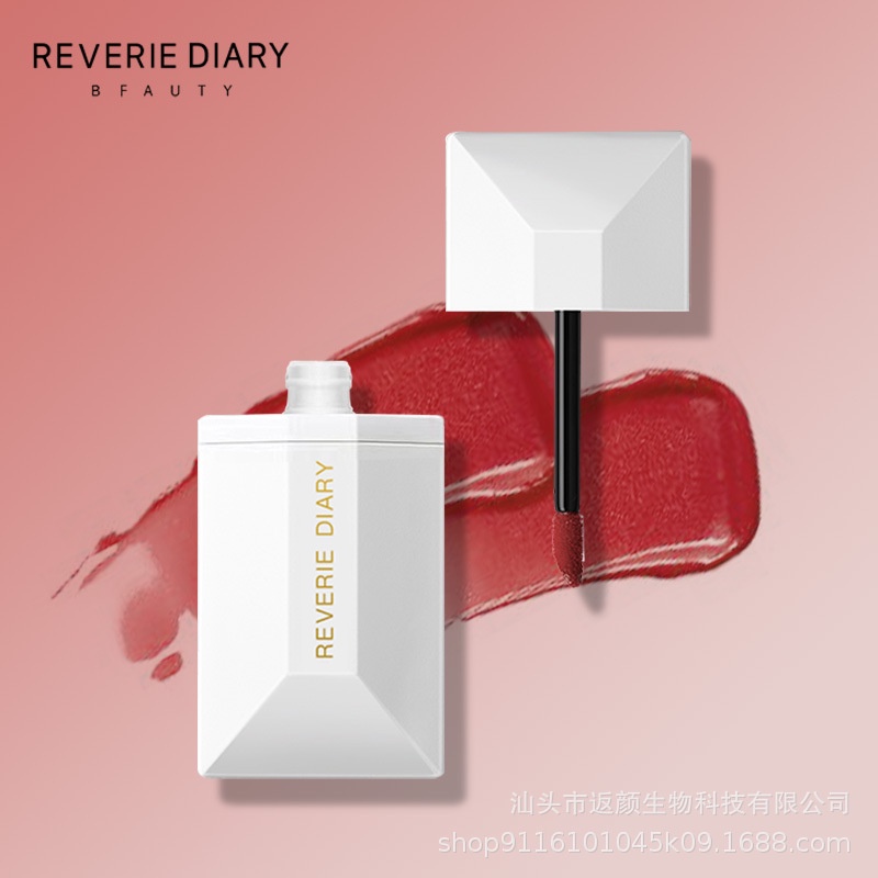 [Hàng mới về] Son môi REVERIE DIARY chất nhung lì màu trắng không dễ phai màu cho nữ