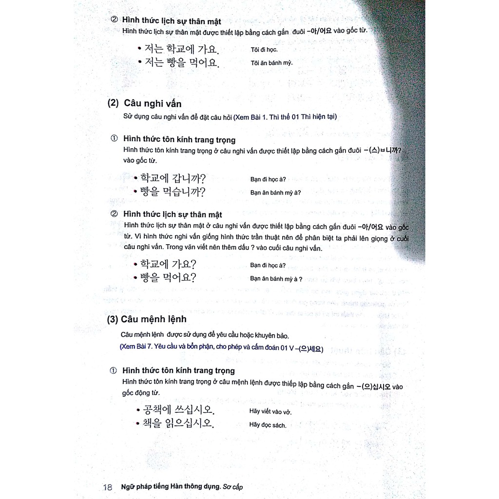 Sách -Ngữ pháp tiếng Hàn thông dụng - sơ cấp Korean Grammar in use Beginning