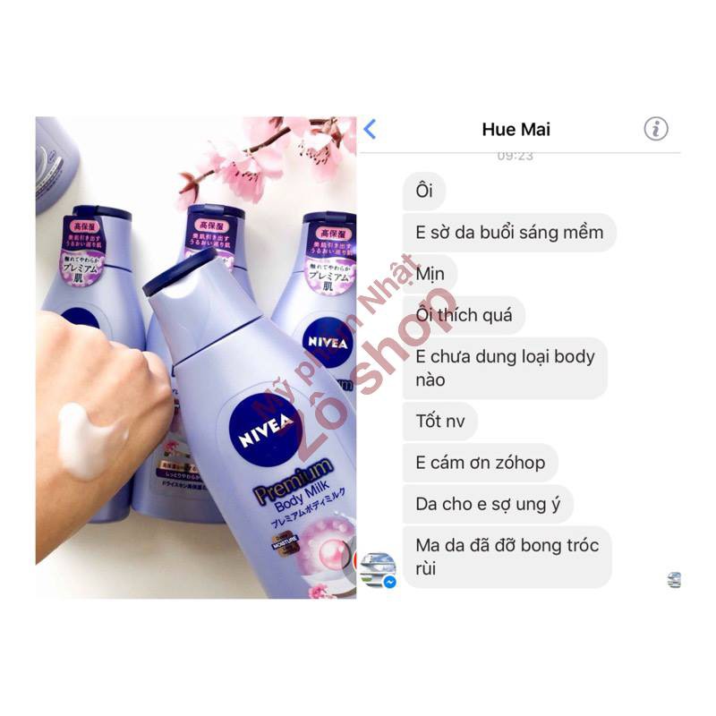 Dưỡng thể ẩm mịn HƯƠNG HOA HỒNG NHẬT LƯU HƯƠNG CAO CẤP - Nivea Premium Moisture 200g