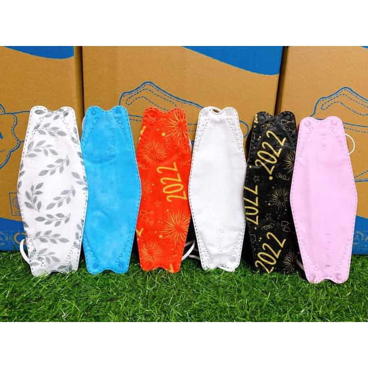 COMBO 100 Chiếc Khẩu Trang 4D KF94 Kháng Khuẩn Chống Bụi Mịn, Khẩu TRang Hàn Quốc Siêu Hot