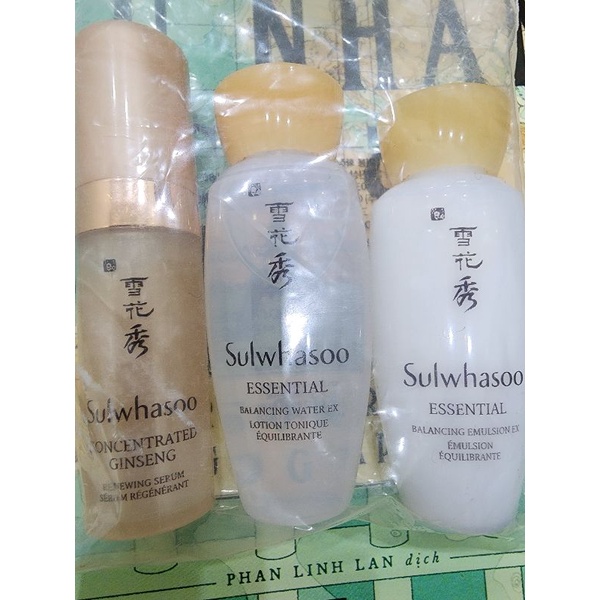 Set Dưỡng Đầy Đủ Thiết Yếu Sulwhasoo Skincare Master Kit Mini 3pcs