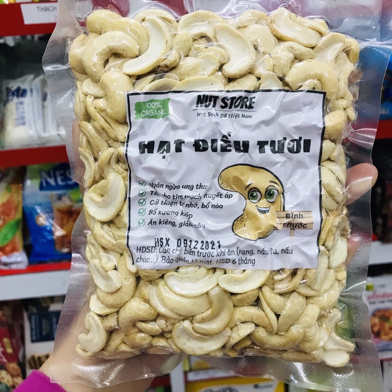 Hạt điều tươi vỡ làm sữa Nut Store 500g