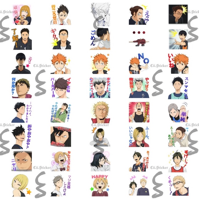 [ Sticker mini/Hình dán Mini ] Haikyuu