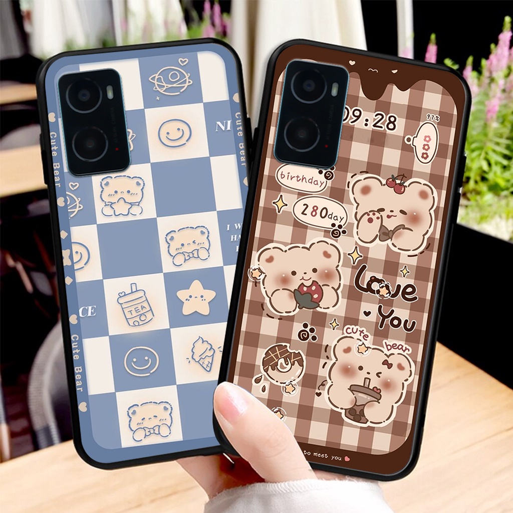 Ốp lưng Oppo A36 / A76 in hình 3D GẤU cute be@r, soda, happy day cực hot ,thời thượng