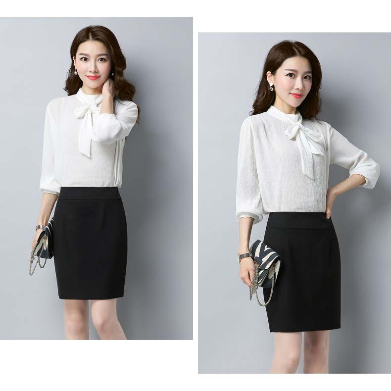 Chân váy công sở váy bút chì màu đen CR48V01 chất thun umi co dãn | BigBuy360 - bigbuy360.vn