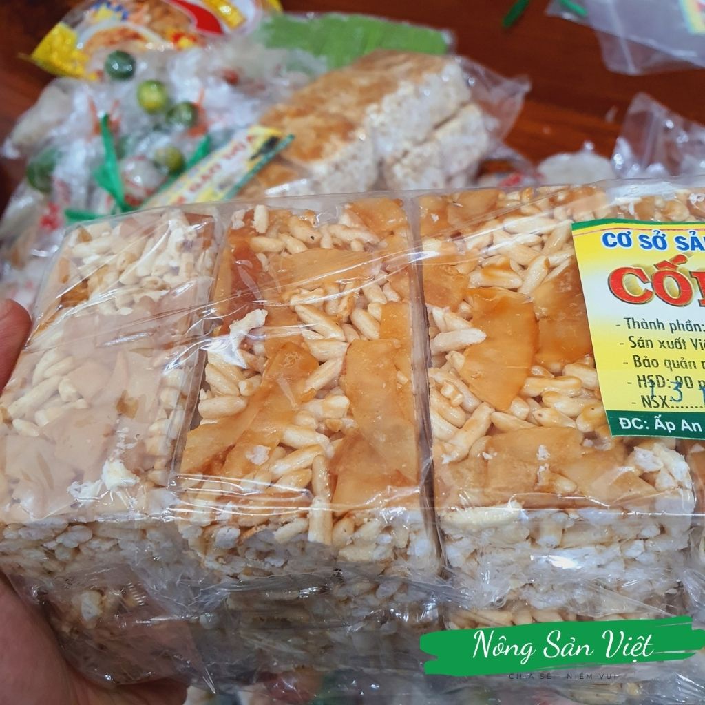Bánh cốm gạo dừa thơm ngon cốm gạo dừa hương vị tuổi thơ ăn mê ngay  - 04100062