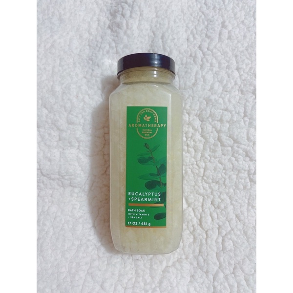 Eucalyptus Spearmint Aromatherapy Stress Relief Eucalyptus Lavender Juniper Muối tắm Soak Bath Bath & Body Works 481g