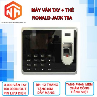 Máy chấm công Ronald Jack T8A - Máy Chấm Công Vân Tay - Nhật Minh