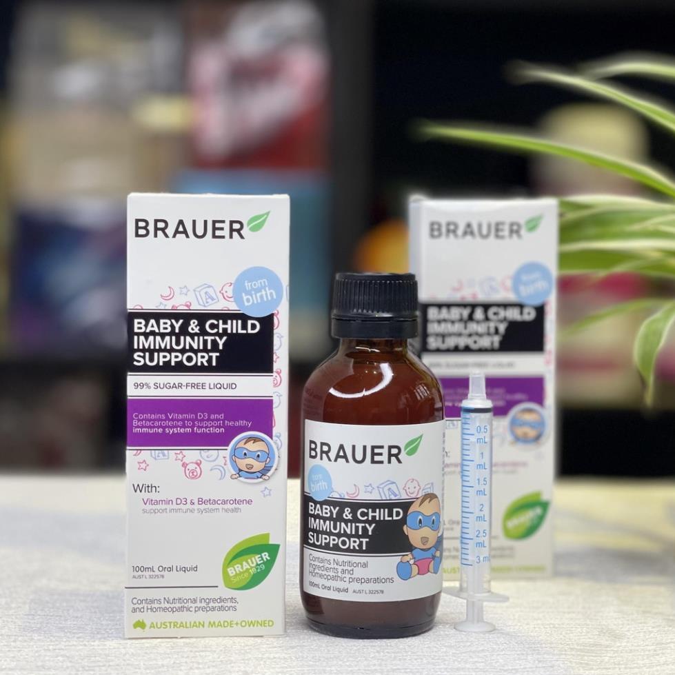 Siro Tăng Đề Kháng Brauer Immunity 100ml date