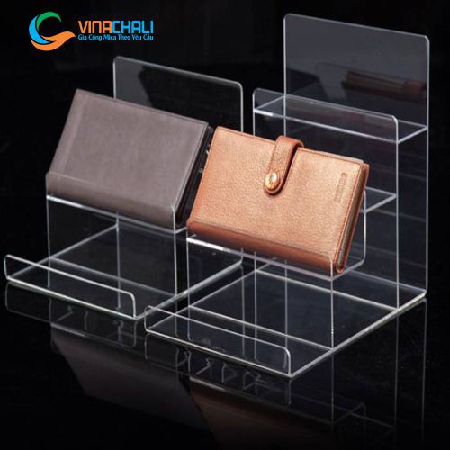 Kệ Mica Trưng Bày Ví - Túi Sách - Mắt Kính - Mỹ Phẩm Nhiều Tầng