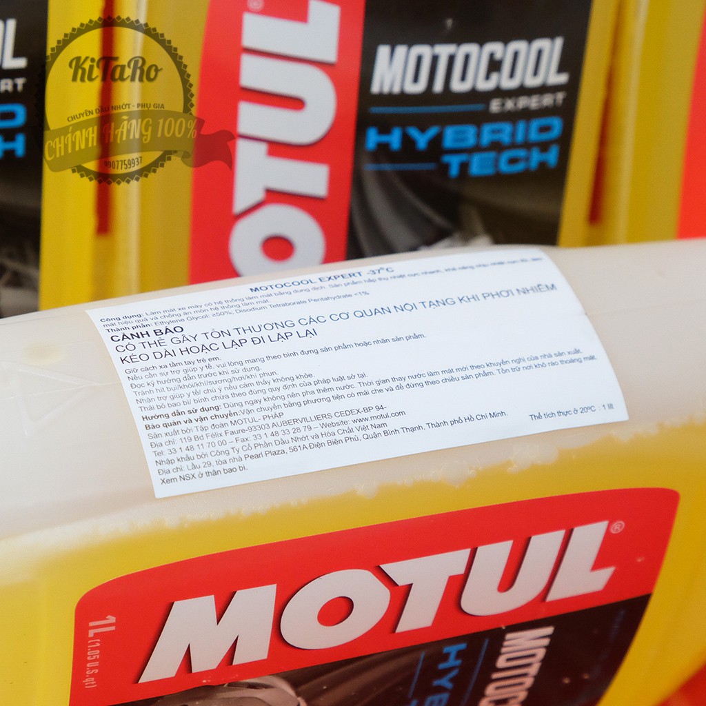 Nước Mát Motul Motocool Expert Hybrid Tech 1L (Pha sẵn)