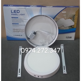 Đèn Led ốp Nổi 18w Tròn Trắng+Bas+Tăng Pho