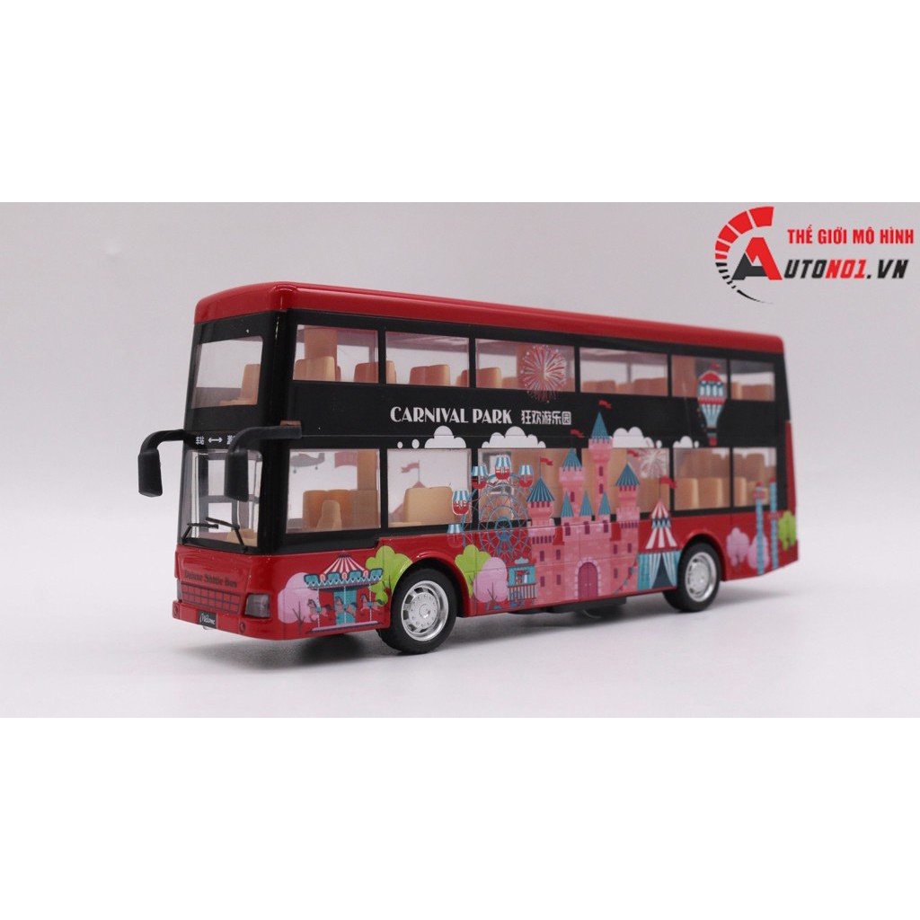 MÔ HÌNH XE TOUR BUS 2 TẦNG RED 1:50 DOUBLE HORSES 7774