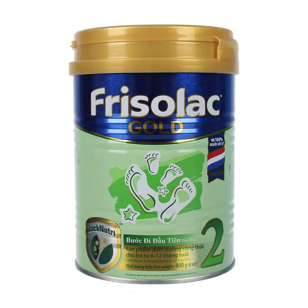 Sữa Frisolac gold 2 lon 400g. HSD Date 2022. Hàng chính hãng