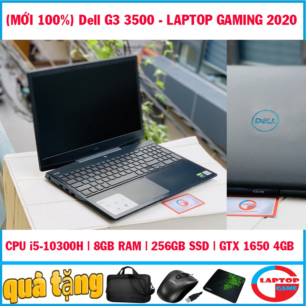 (MỚI 100%) Dell G3 3500 : i5-10300H | 8GB RAM | 256GB SSD | GTX 1650 4GB, laptop chơi game đồ họa