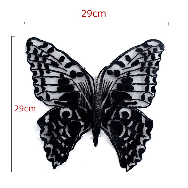 1 Miếng Vá, May Quần Áo Hình Bươm Bướm, Kích Thước 29X29Cm