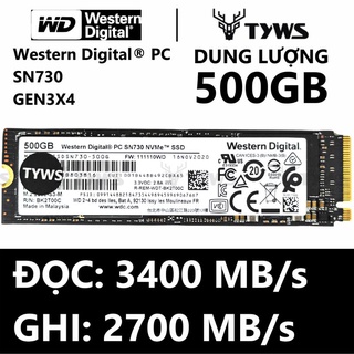 Ổ Cứng SSD M.2 NVMe 500GB PC SN730 Western Digital Gen 3×4 - Bảo hành 1 đổi 1 SN730500GB