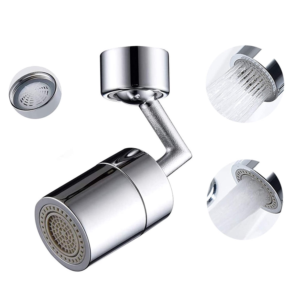 Đầu vòi nước, vòi tăng áp Lavabo 2 chế độ nước có thể xoay 720 độ chất liệu nhựa ABS  - PK064