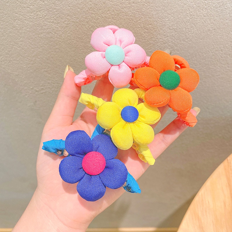 Kẹp Tóc Đính Hoa Dễ Thương Cho Bé Gái