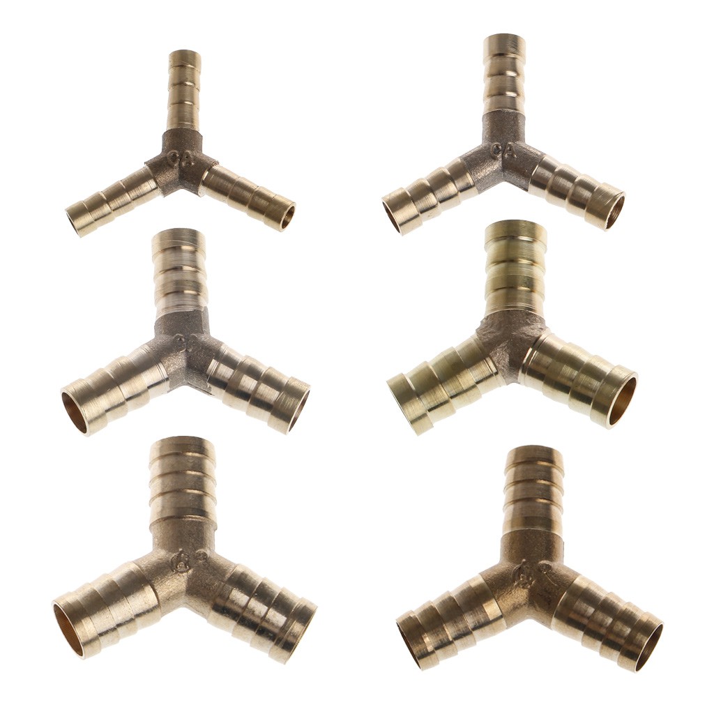 Đầu nối ống nhiên liệu chữ Y 6-16mm bằng đồng thông dụng