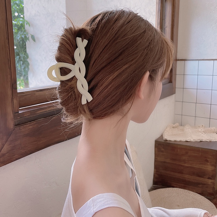 Kẹp bấu tóc bện màu mùa hè thời trang