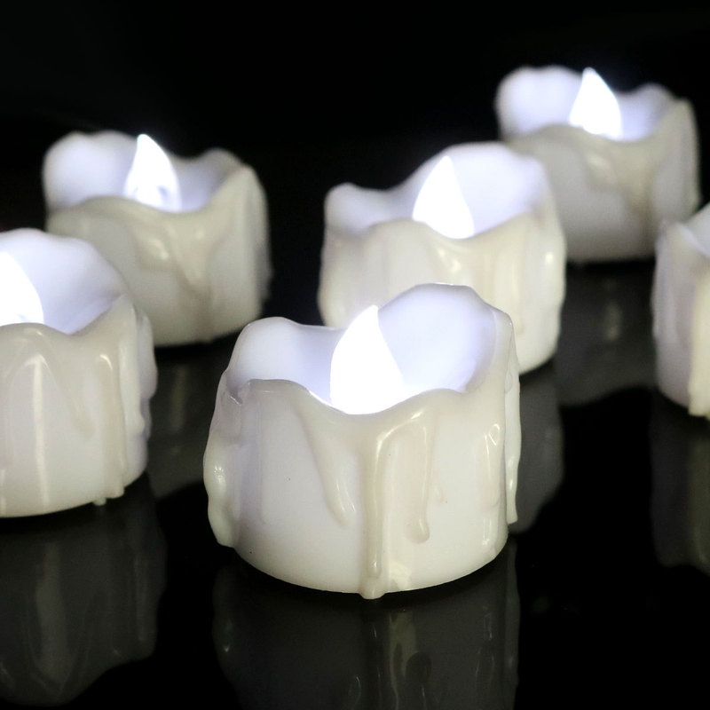 1 Đèn LED Giả Hình Cây Nến Không Lửa Chạy Bằng Pin Trang Trí Nhà Ở