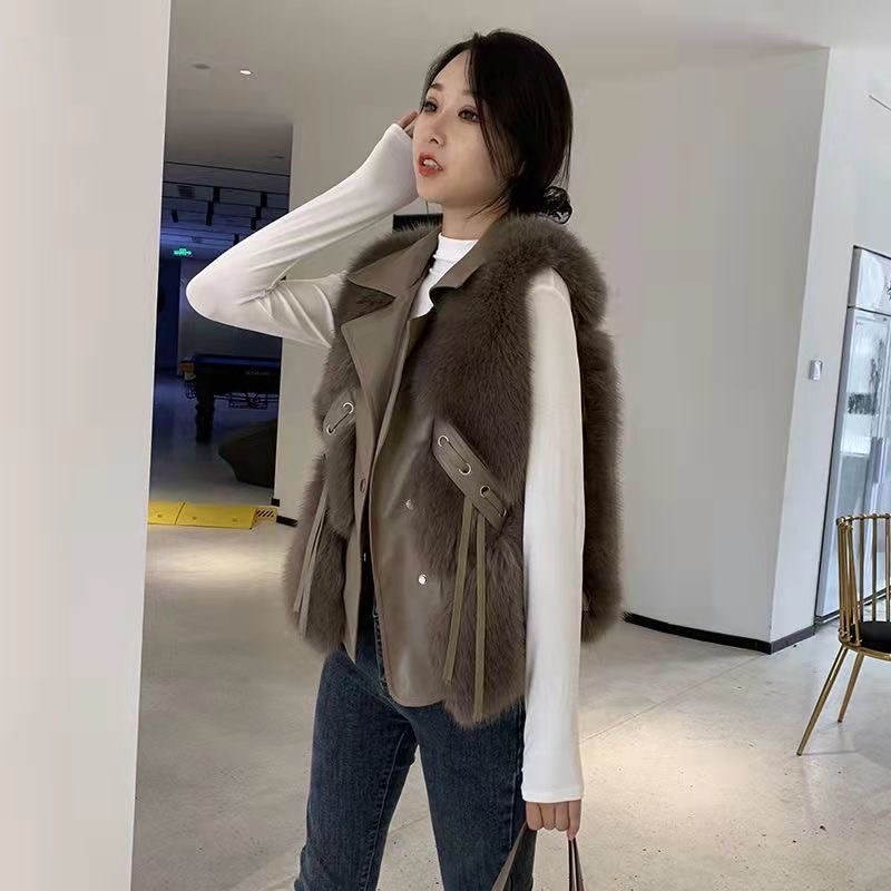 (ORDER TAOBAO) Áo khoác gile da lông mềm mịn hàng QCCC hàng loại 1