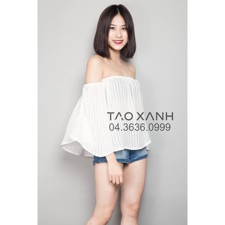 Áo Lilium trễ vai trắng