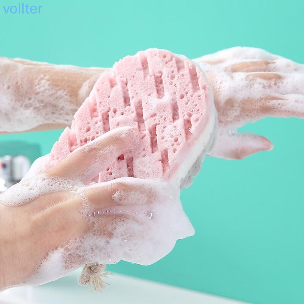 (Hàng Mới Về) Set 3 Bông Tắm Tạo Bọt Massage Tẩy Tế Bào Chết Tiện Dụng