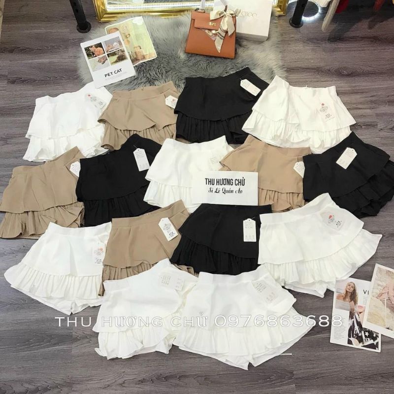 Chân váy tầng chân bèo hàng QC