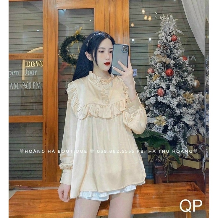 ✌️áo baby doll bèo 2 màu