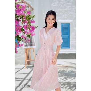 Váy dài cổ V